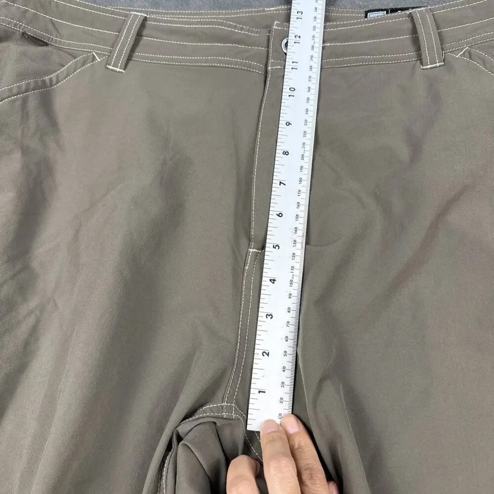Kuhl Shorts Mens 40 Brown Tan Hiking Camping Chino Outdoor Italian Snap